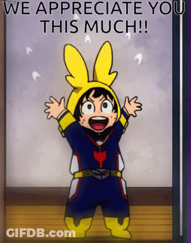 Child In Bunny Costume We Appreciate You GIF