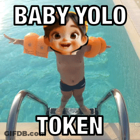Child In Swimming Pool Baby Yolo Token GIF