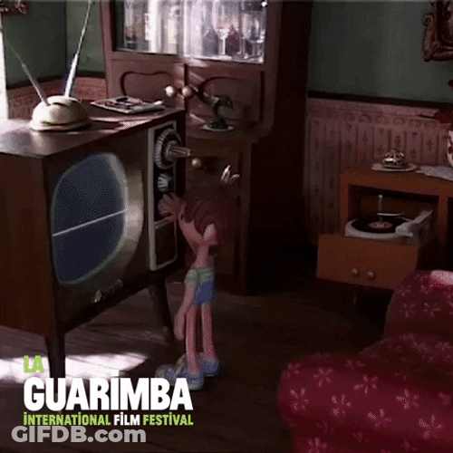 Child Jumping Out Window Animation GIF