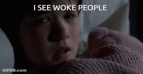 Child Laying In Bed I See Woke People GIF