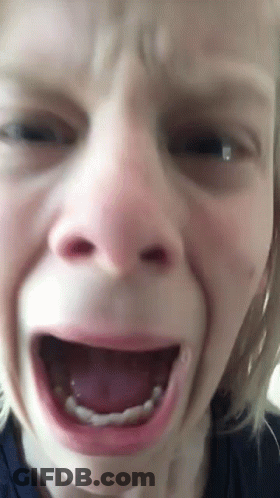 Child Making Funny Face Close Up GIF