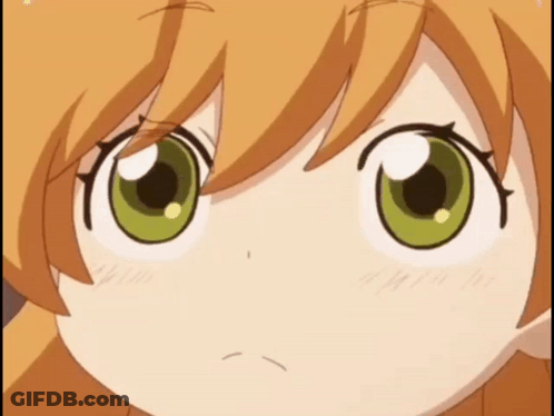Child's Face With Green Eyes GIF