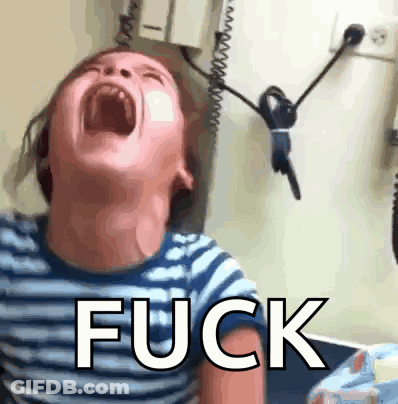 Child Screaming With Fuck On Face GIF
