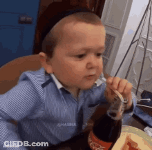Child Sipping Coke Drink GIF