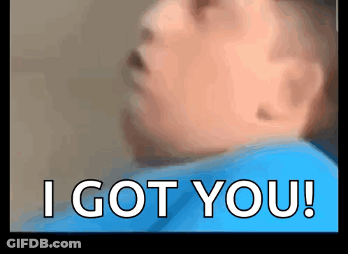 Child With I Got You Text GIF