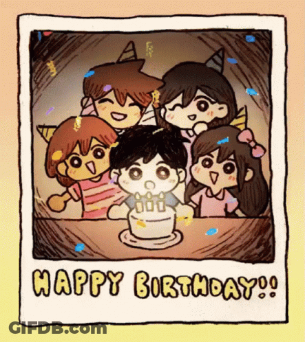Children Celebrating Birthday With Cake And Happy Birthday GIF