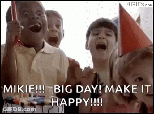 Children Celebrating Birthday With Cake GIF