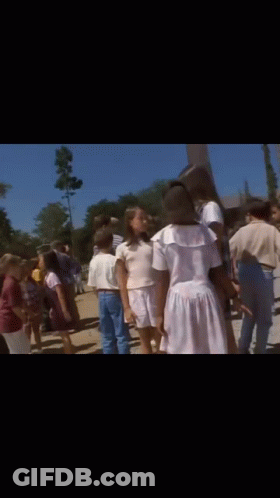 Children Holding Hands In Line GIF
