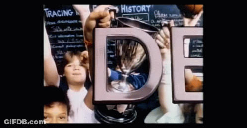 Children Holding Trophy With D GIF