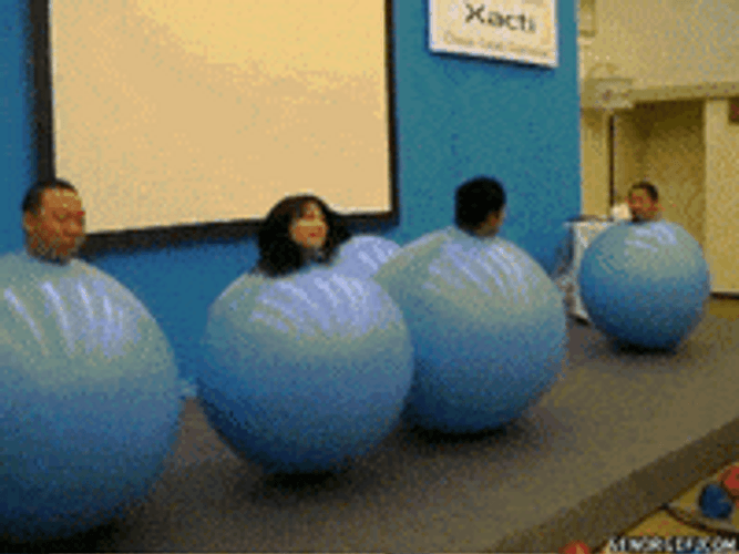 Children Playing Bouncy Ball GIF