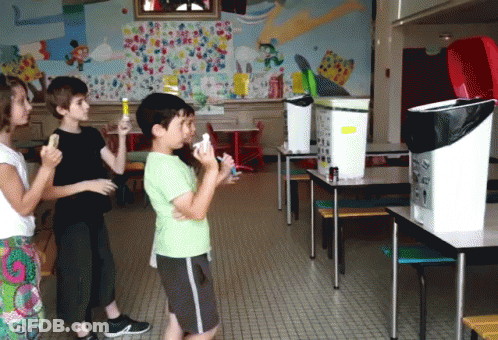 Children Playing Game In Room GIF