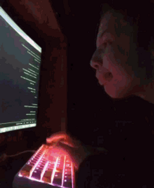 Chill Boy Computer Hacking GIF
