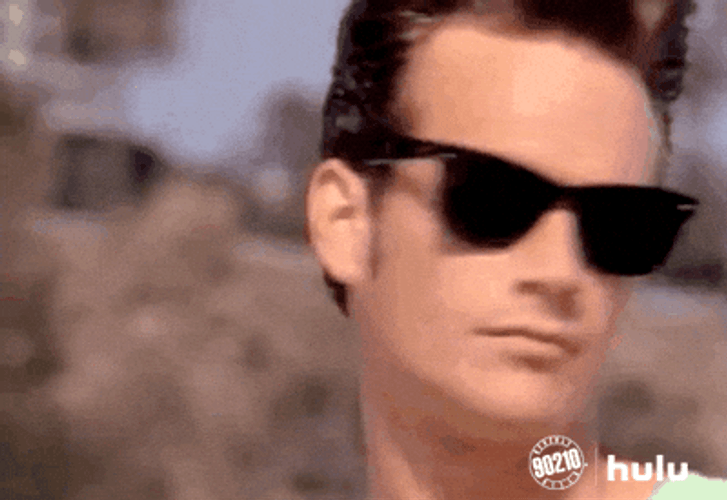 Chill Guy Luke Perry Wearing Sunglasses GIF
