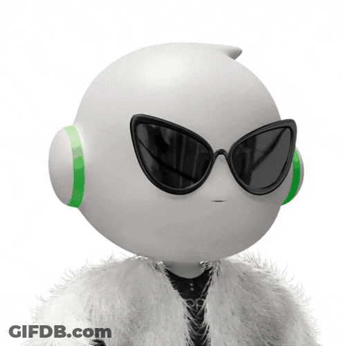 Chill Guy Oppo Robot Wearing Sunglasses GIF