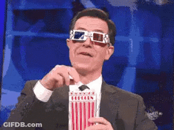Chill Man With 3D Glasses GIF