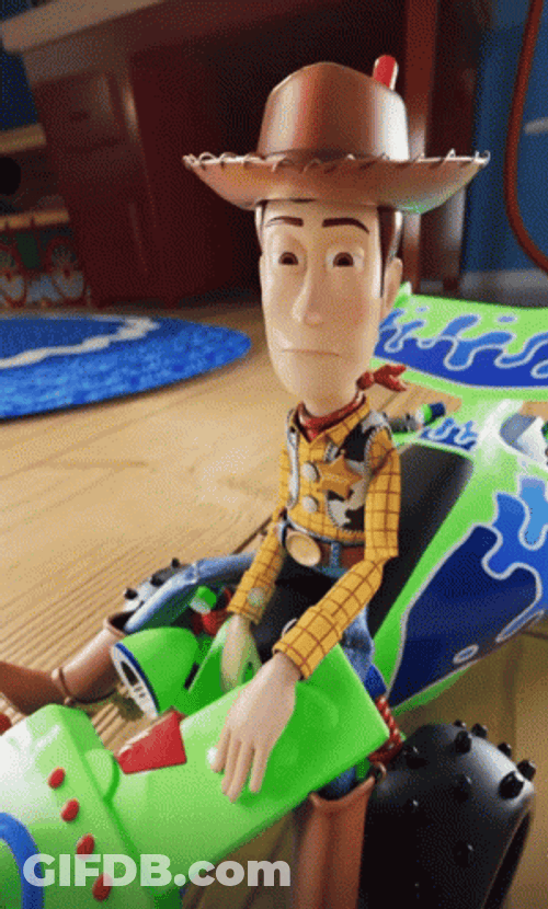 Chill Woody Hand Shake GIF