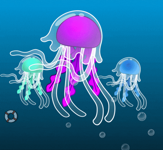 Chilled Out Jellyfish GIF