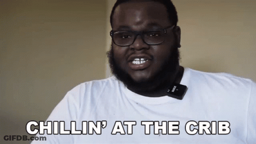 Chilling At The Crib Black Man GIF