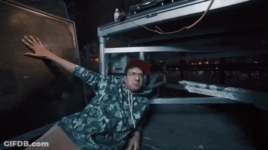 Chilling Dj Laying On The Floor GIF