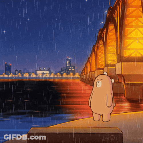 Chilling Feeling This Rainy Night GIF