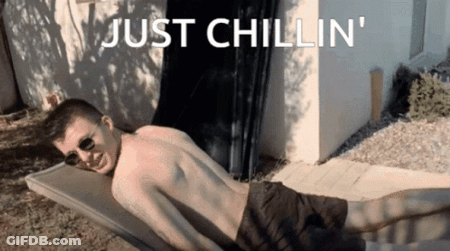 Chilling For Sun Tan GIF