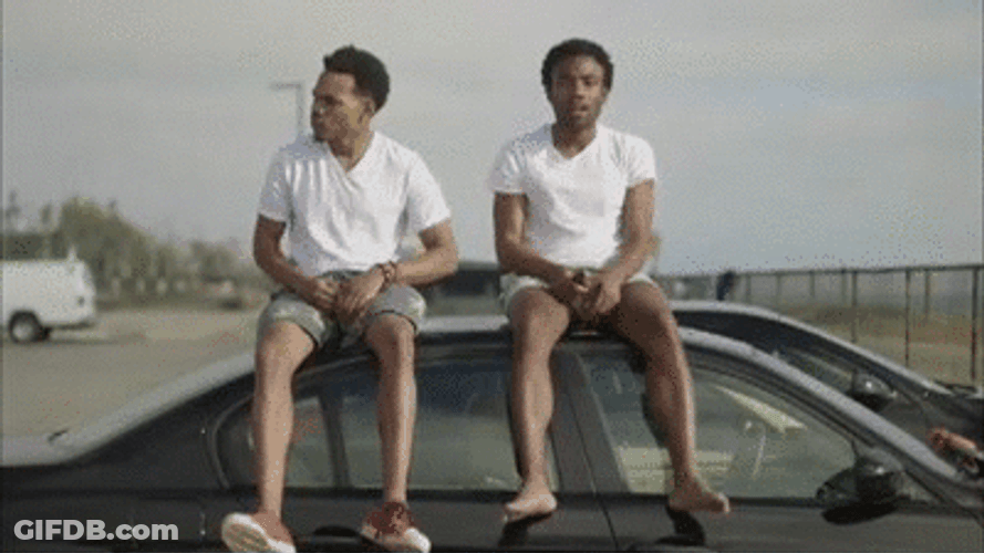 Chilling Glover Brothers GIF