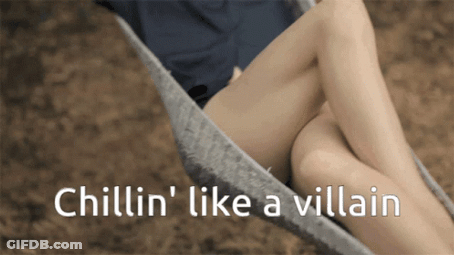 Chilling Like A Villain In Hammock GIF