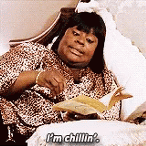 Chilling While Reading Books GIF