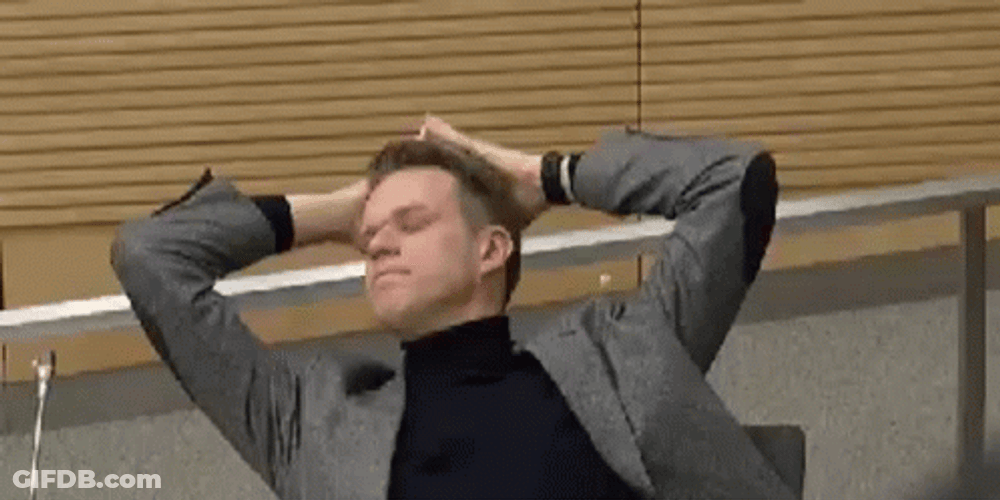 Chilling Worker Pretending To Work GIF