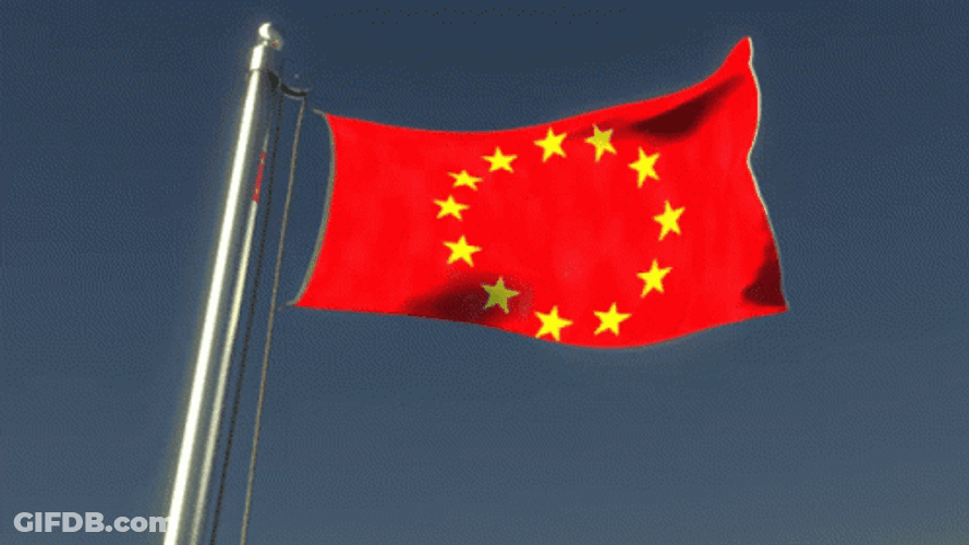 China Red Flag GIF