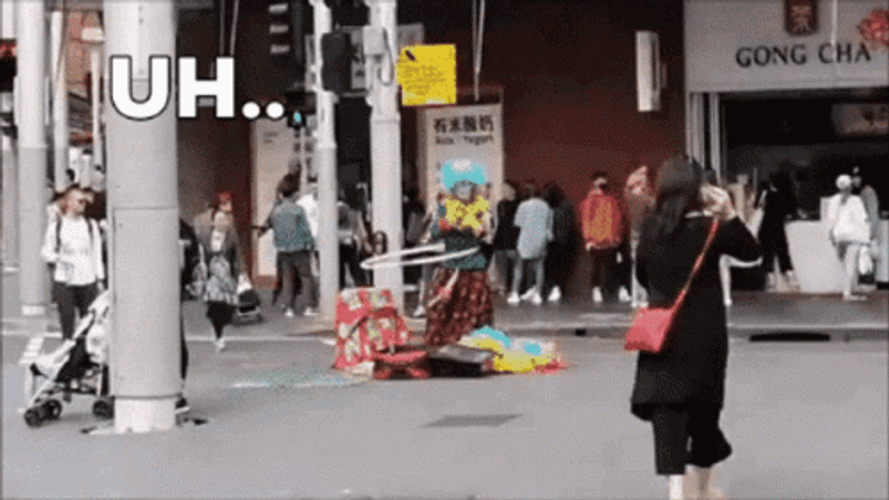 Chinatown Australia Clown Street Dancing GIF