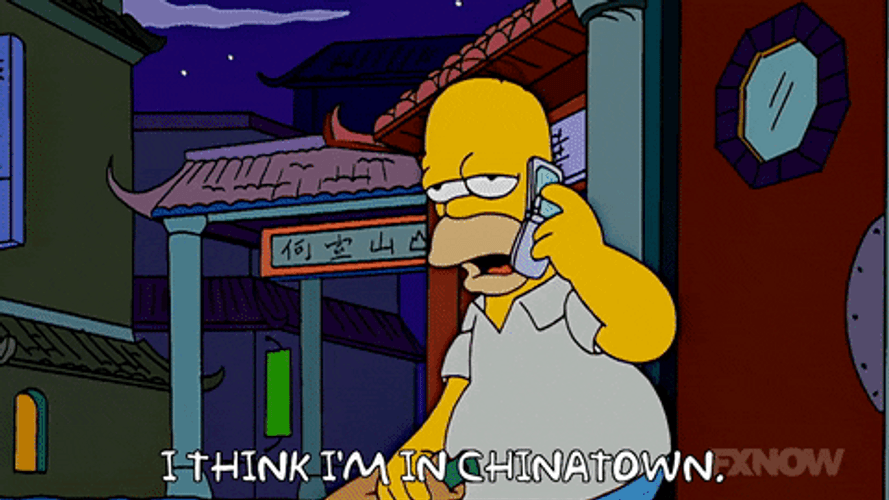 Chinatown Drunk Homer Simpson GIF
