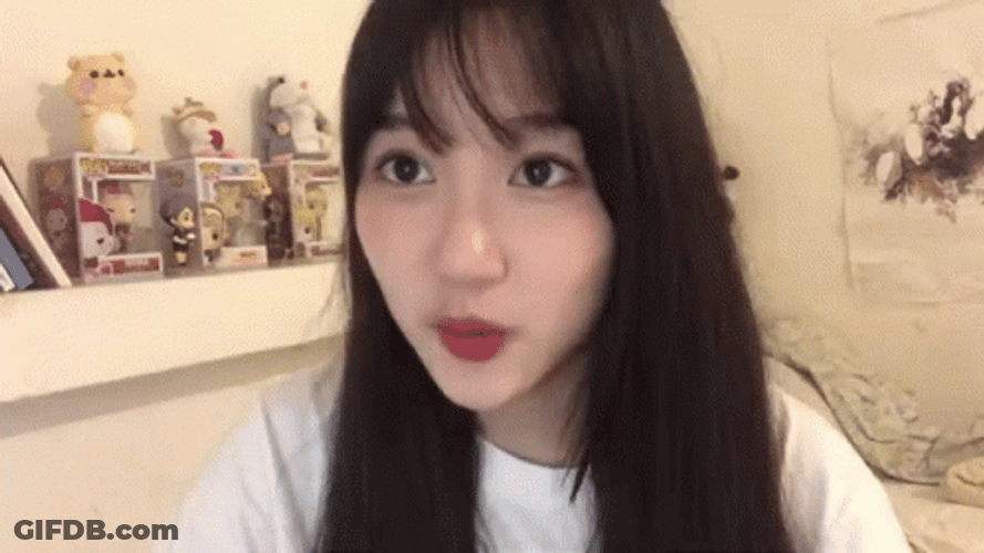 Chinese Marsha Lenathea Showing Cute Face GIF