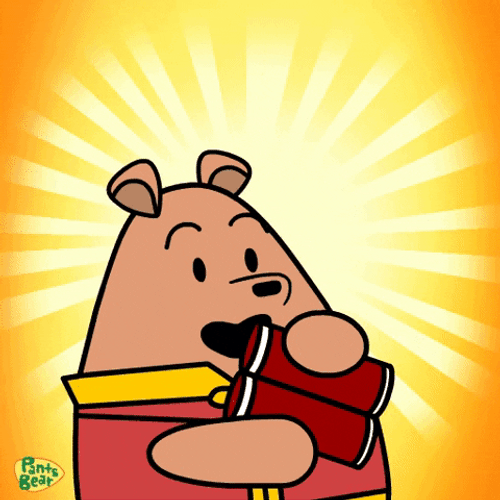 Chinese New Year 2022 Pants Bear Scroll GIF