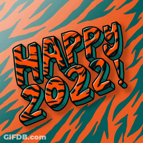 Chinese New Year 2022 Tiger Prints GIF