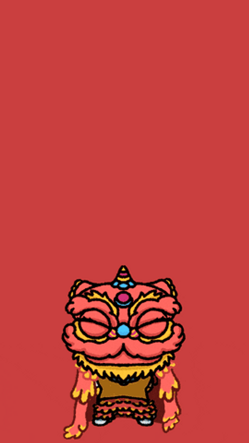 Chinese New Year Pink Dragon GIF