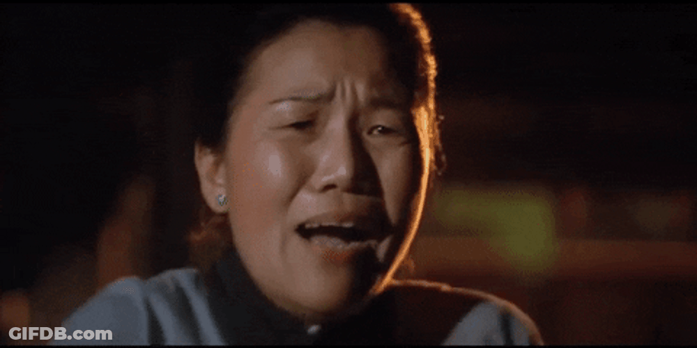 Chinese Woman Shaking In Fear GIF