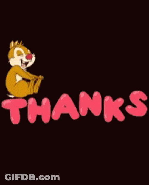Chip And Dale Thank You Animated GIF
