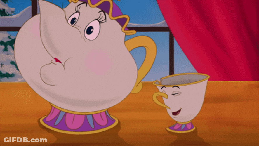 Chip Mrs Potts Beauty And The Beast GIF