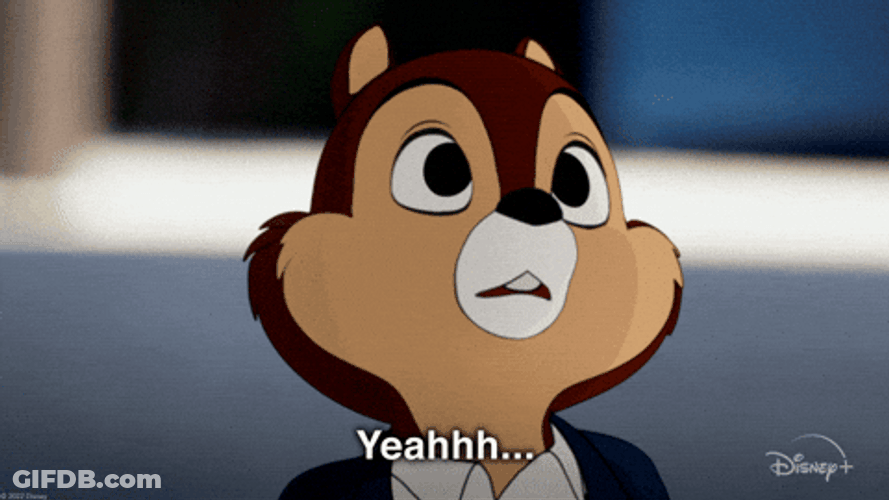 Chip Startled Reaction Chip N Dale GIF