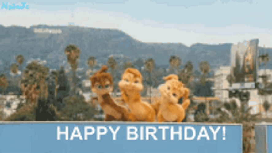 Chipettes Singing Happy Birthday Song Alvin Chipmunks GIF