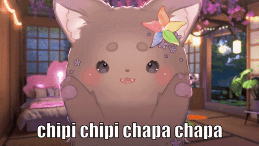 Chipi Chipi Chapa Chapa Cute Anime Cat GIF