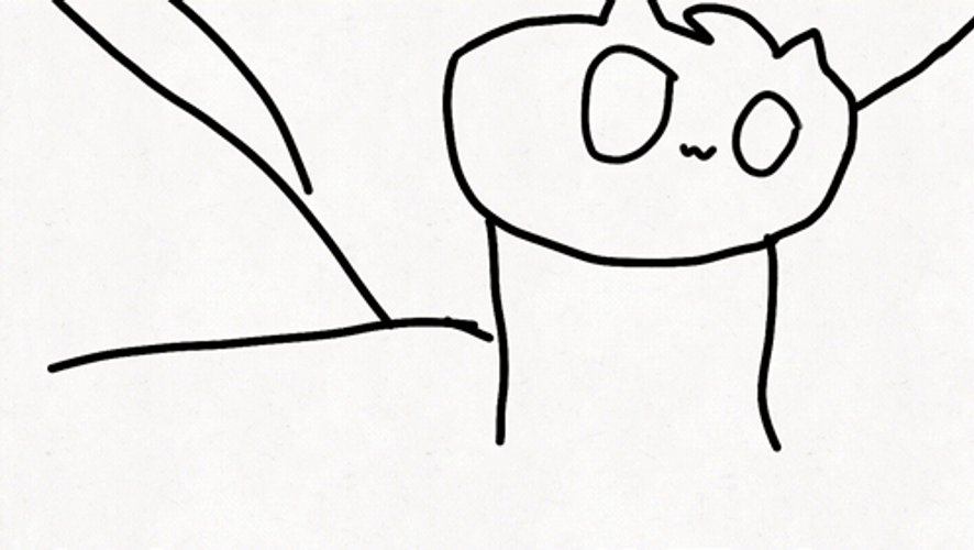 Chipi Chipi Chapa Chapa Dancing Cat Moving Sketch GIF