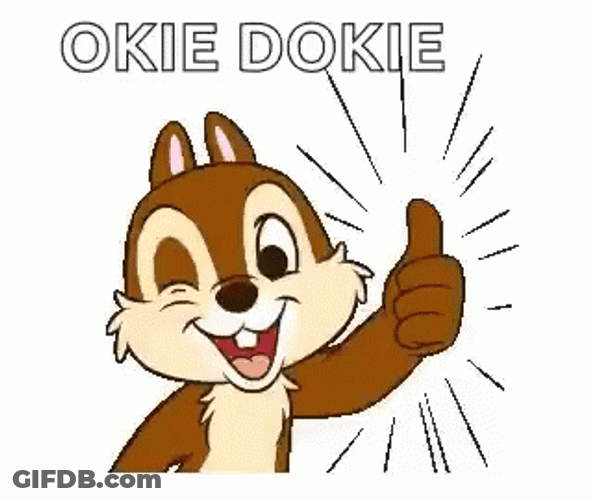 Chipmunk Gives Will Do Approval GIF