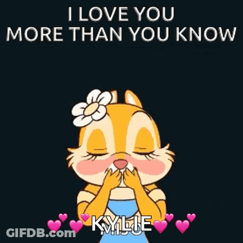 Chipmunk Hearts I Love You More Than You Know Kylie GIF