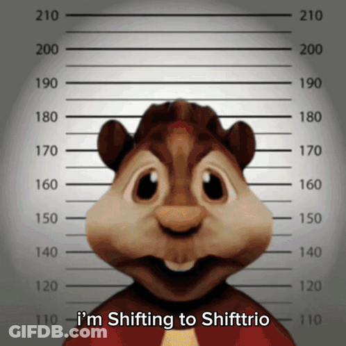 Chipmunk I'm Shifting To Shifttrio GIF