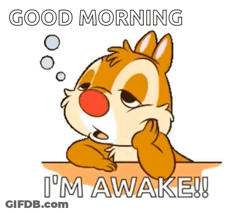 Chipmunk Saying Good Morning GIF