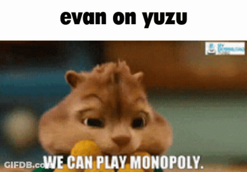 Chipmunk Says We Can Play Monopoly GIF