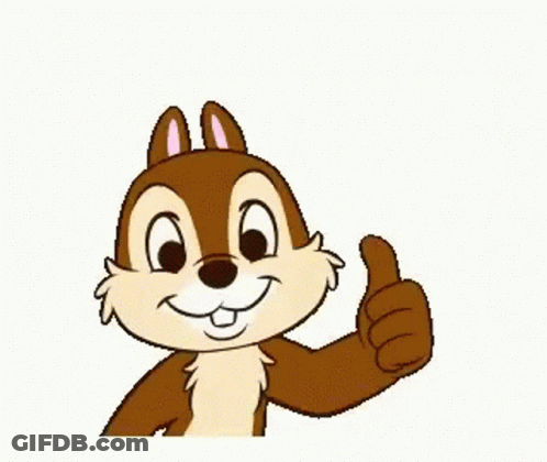Chipmunk Thumbs Up Saying Have An Awesome Day GIF