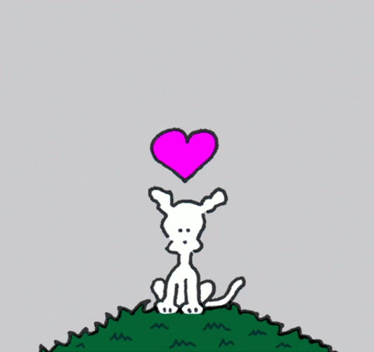 Chippy Animated Dog Feeling Loved GIF